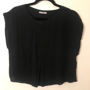 ZARA boxy black loose blouse Size Small